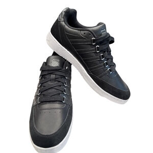 K-Swiss M-Low 07933-019 Mens Black Lace Up Sneakers Casual Shoes Size 12 New